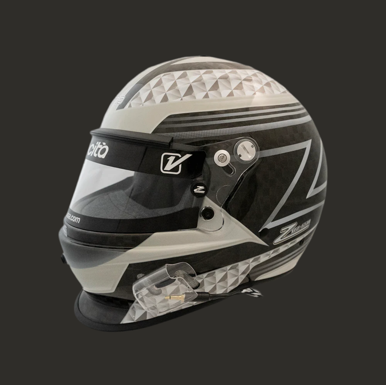 RZ-65D Pro Series - Carbon Fiber Black/Gray Graphic Helmet