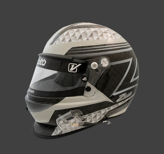 RZ-65D Pro Series - Carbon Fiber Black/Gray Graphic Helmet