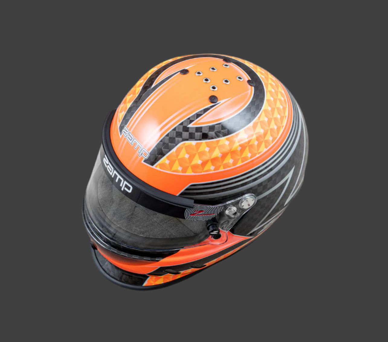 RZ-65 Carbon Helmet-Carbon Orange Graphic