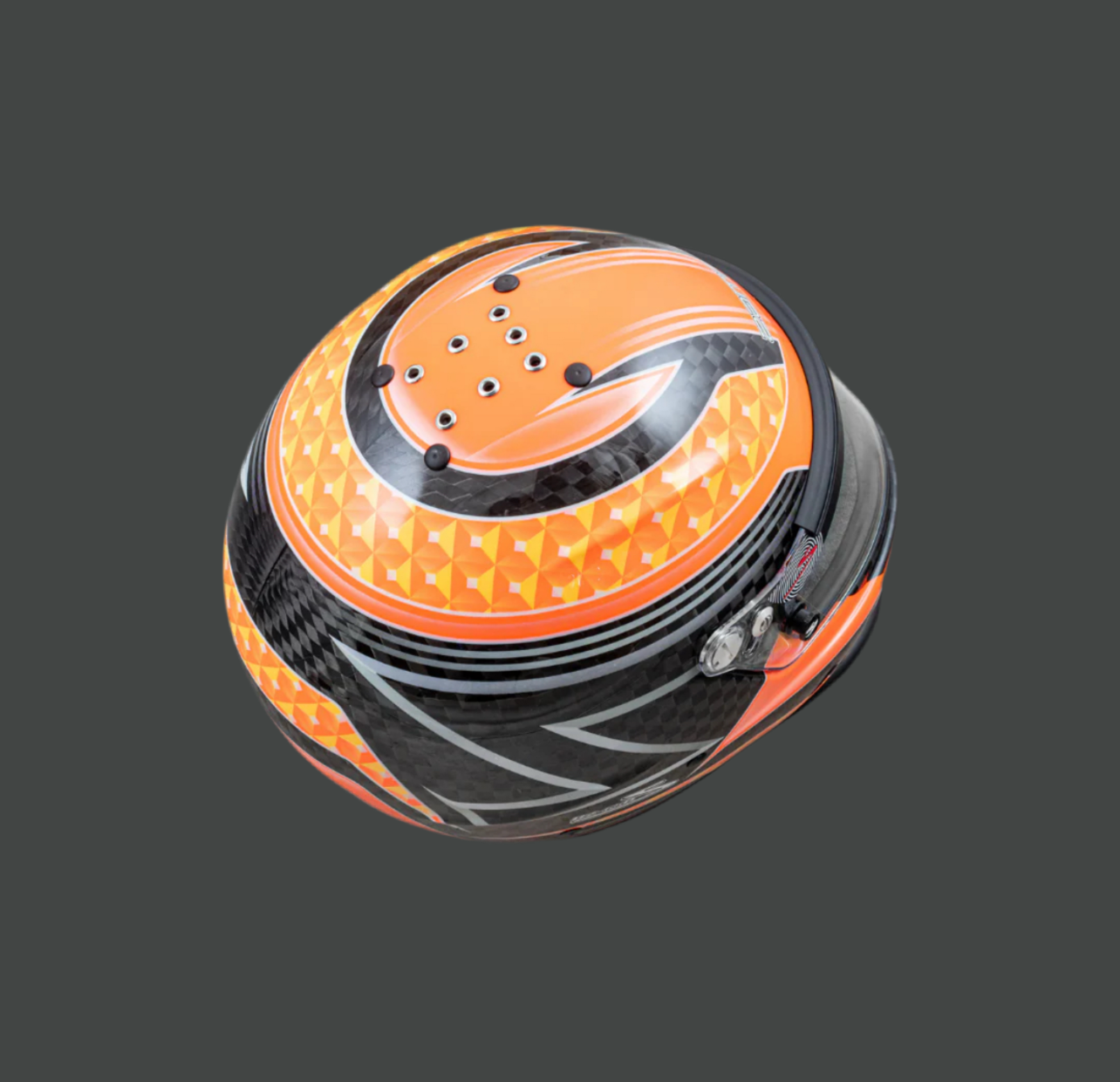 RZ-65 Carbon Helmet-Carbon Orange Graphic