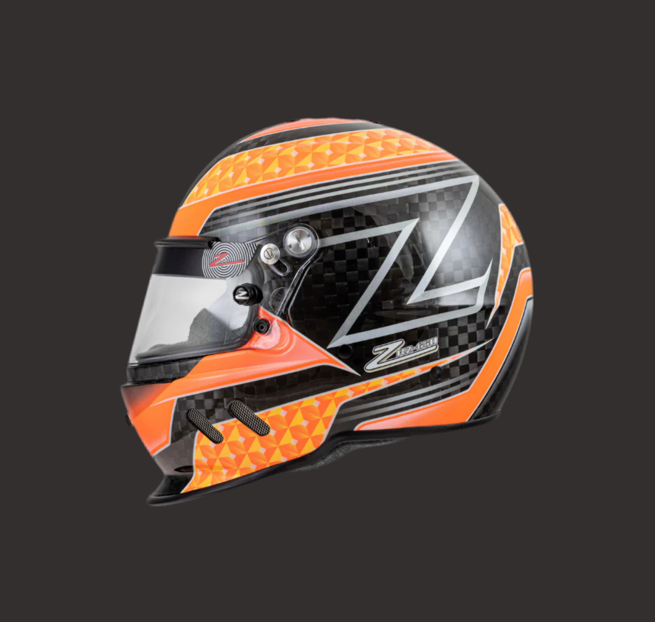 RZ-65 Carbon Helmet-Carbon Orange Graphic