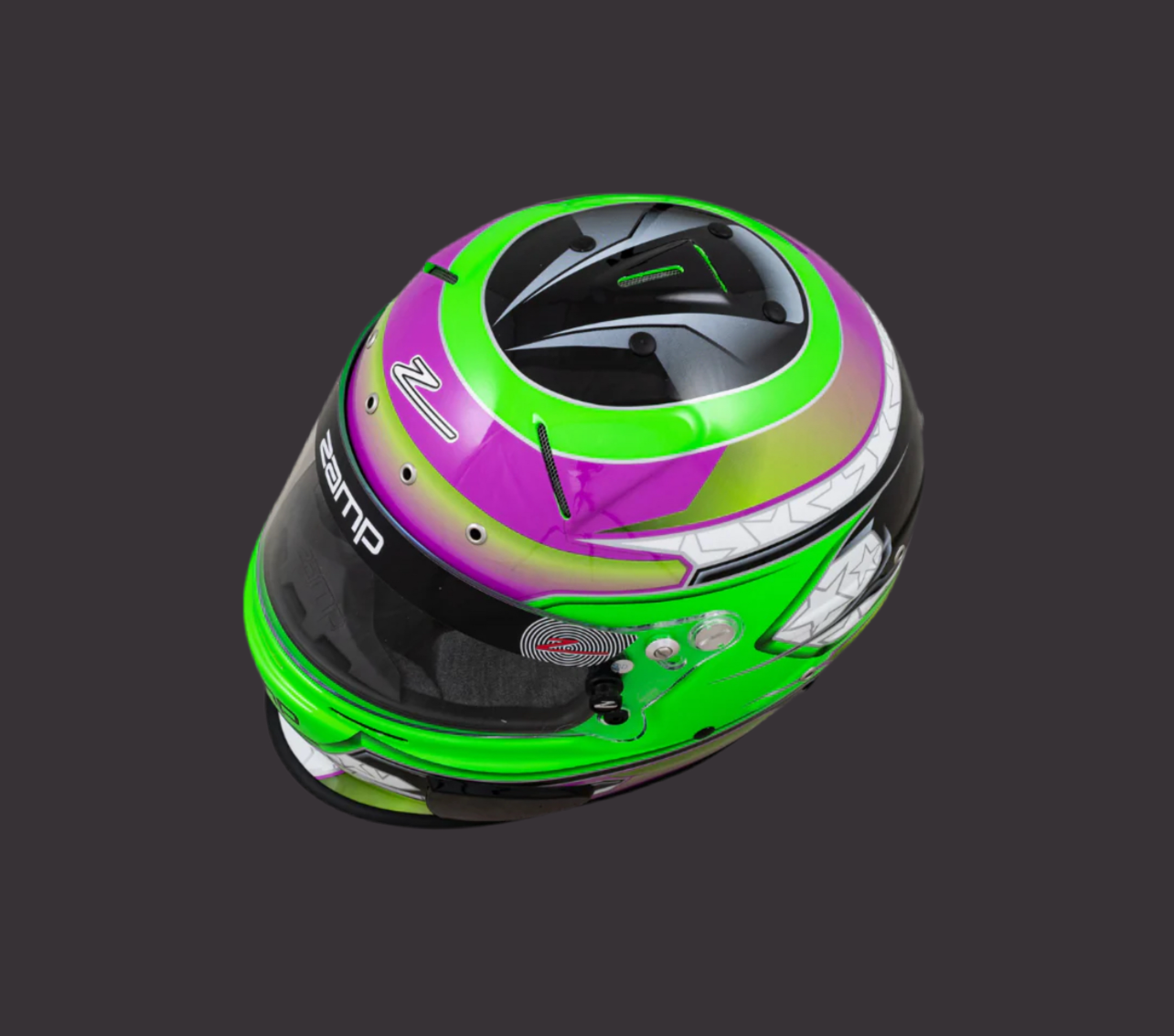 RZ-70 Switch Helmet Graphic Green/Purple