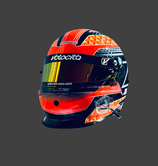 RZ-65 Pro Series-Carbon Fiber-Orange Graphic Helmet