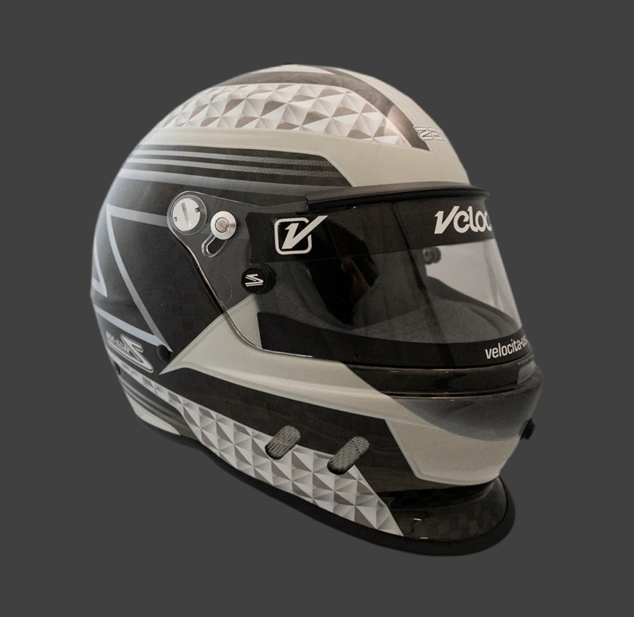 RZ-65D Pro Series - Carbon Fiber Black/Gray Graphic Helmet