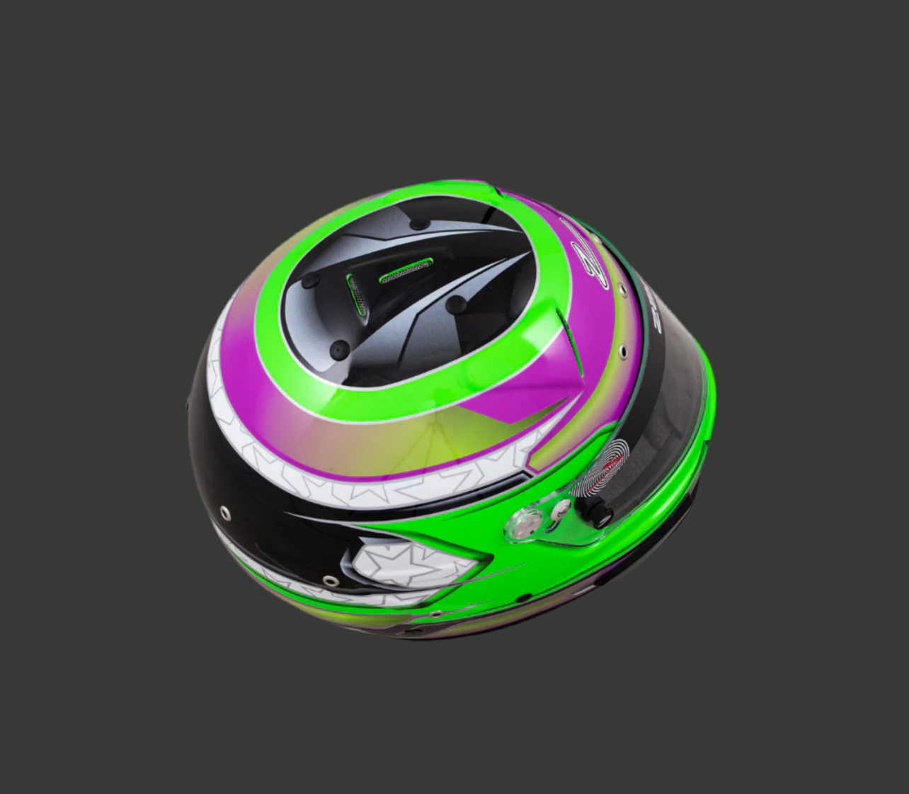 RZ-70 Switch Helmet Graphic Green/Purple