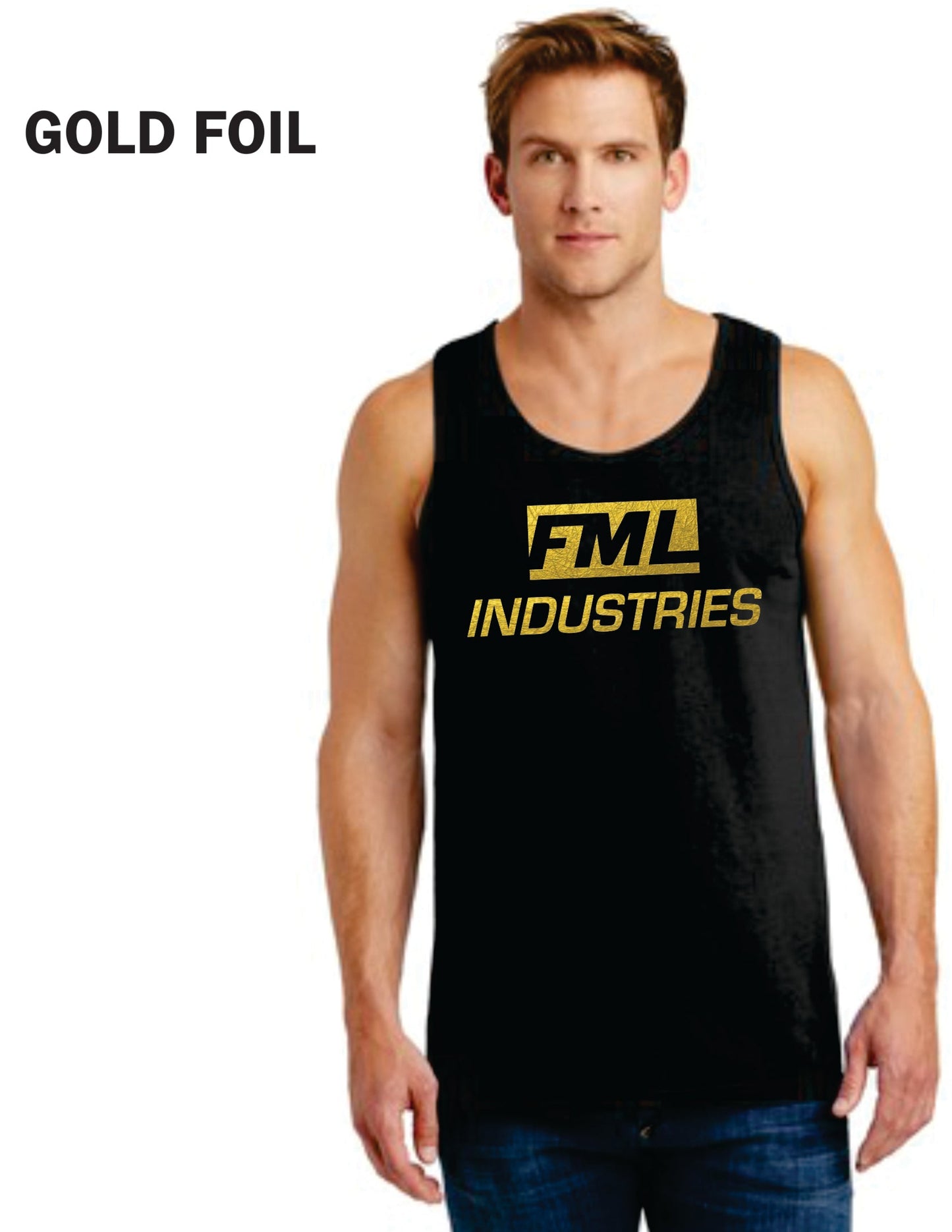 Fml black Gold chrome Tank top (Limited)