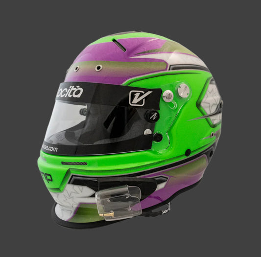 RZ-70 Pro Series Helmet Green/Purple