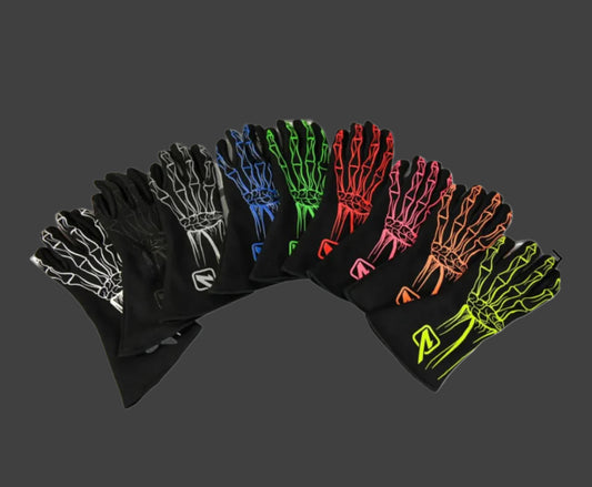 2-Layer SFI 5 Racing Gloves - Bones